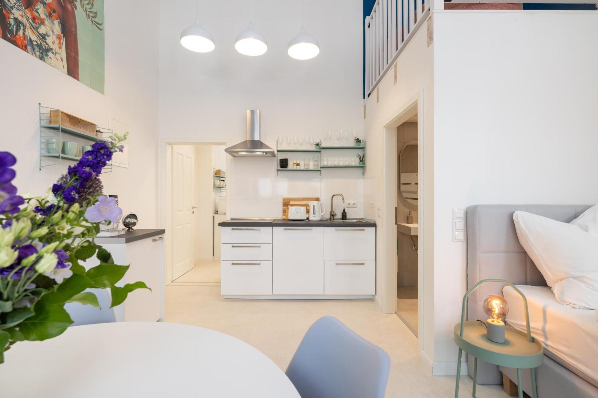 Great 2-Room Loft With 2 Bathrooms And 2 Kitchen 柏林 外观 照片