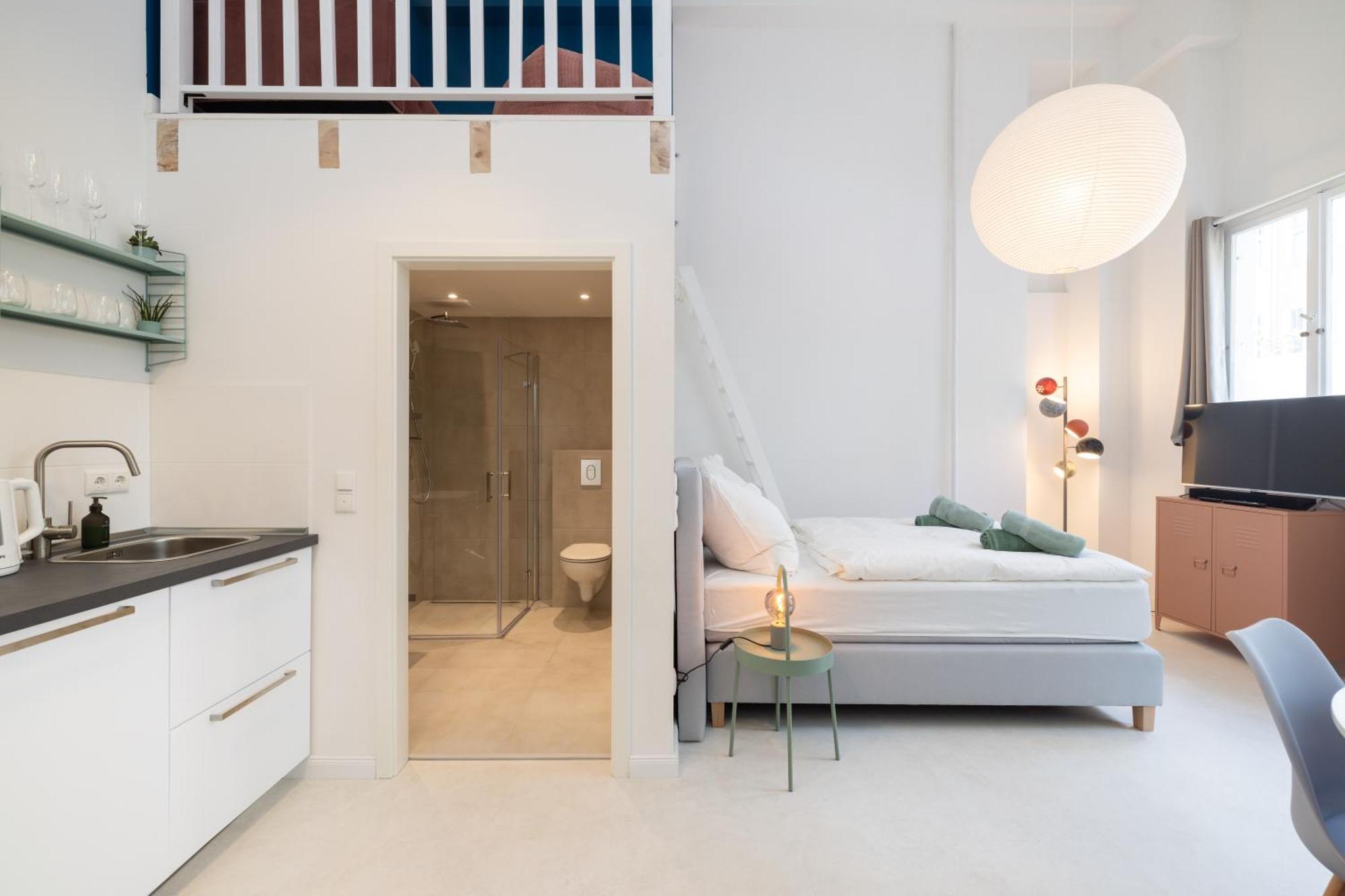 Great 2-Room Loft With 2 Bathrooms And 2 Kitchen 柏林 外观 照片
