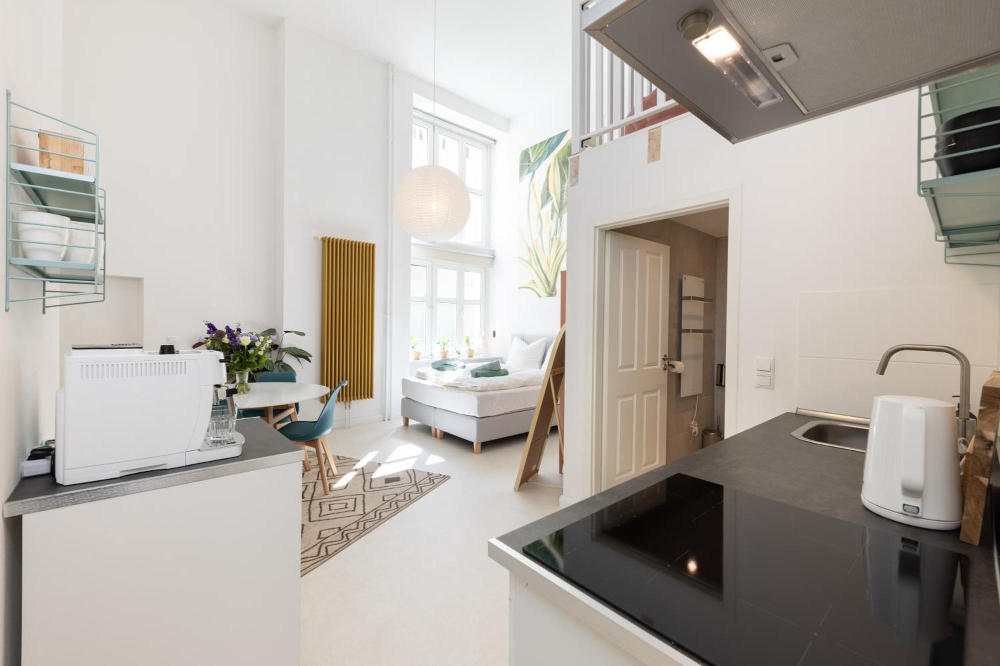 Great 2-Room Loft With 2 Bathrooms And 2 Kitchen 柏林 外观 照片