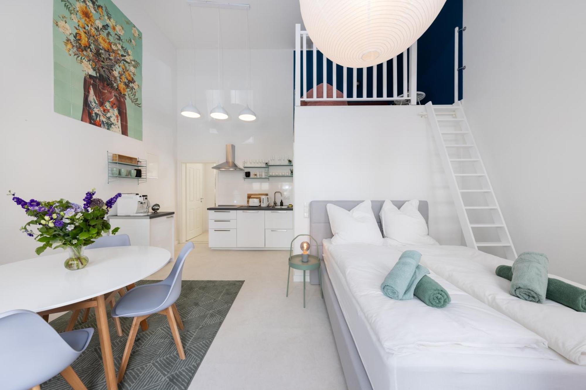 Great 2-Room Loft With 2 Bathrooms And 2 Kitchen 柏林 外观 照片
