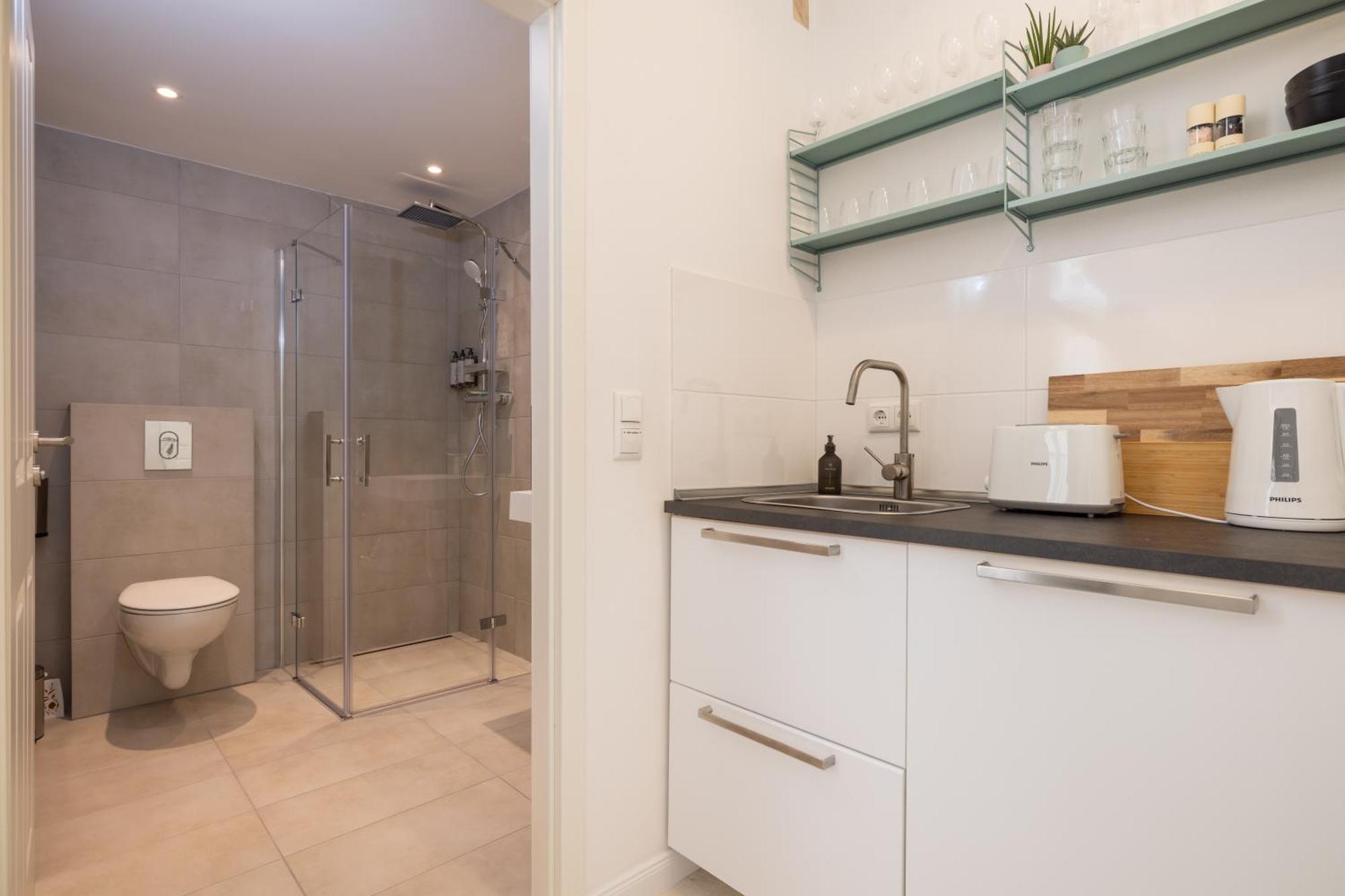 Great 2-Room Loft With 2 Bathrooms And 2 Kitchen 柏林 外观 照片