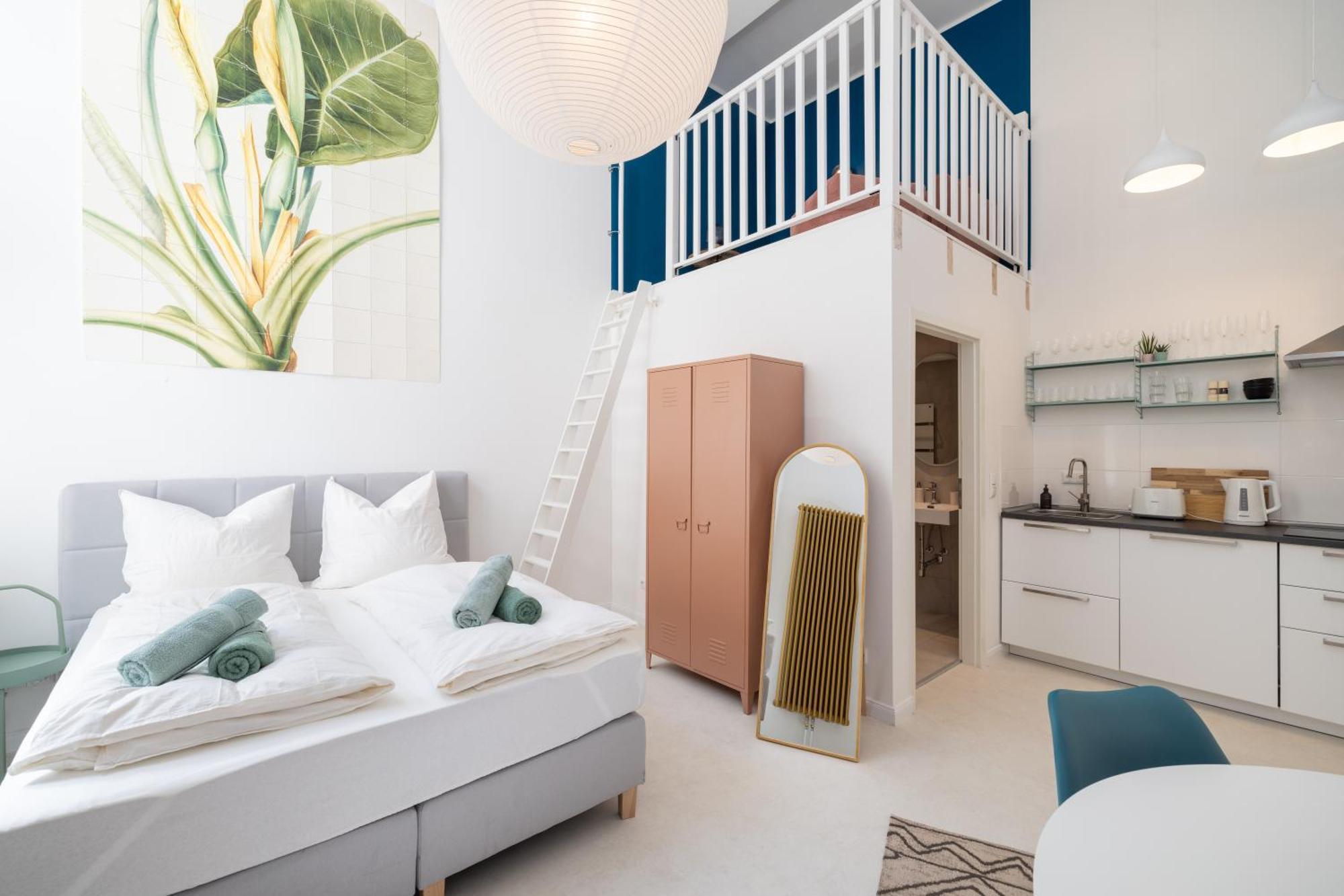 Great 2-Room Loft With 2 Bathrooms And 2 Kitchen 柏林 外观 照片