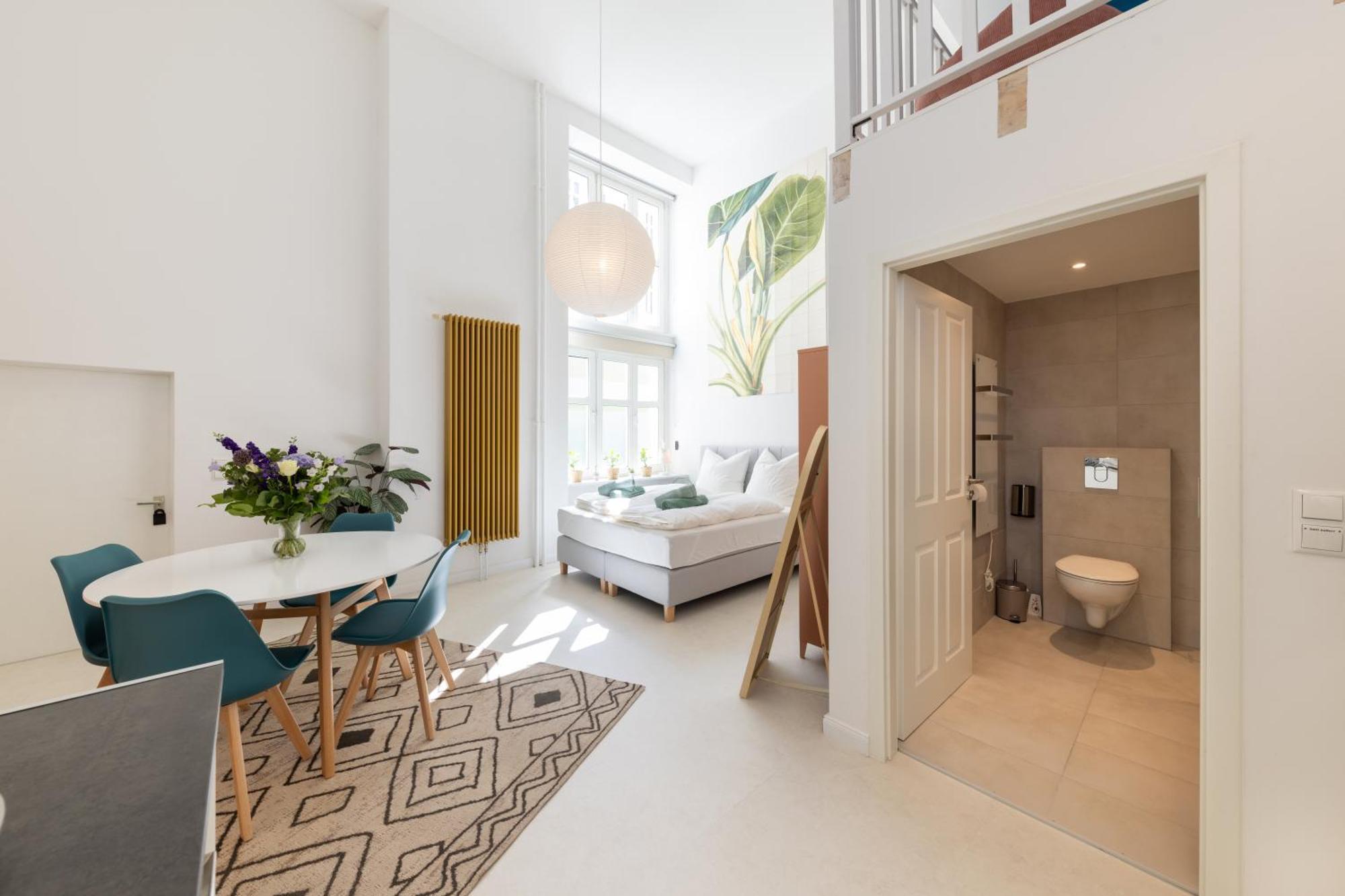 Great 2-Room Loft With 2 Bathrooms And 2 Kitchen 柏林 外观 照片